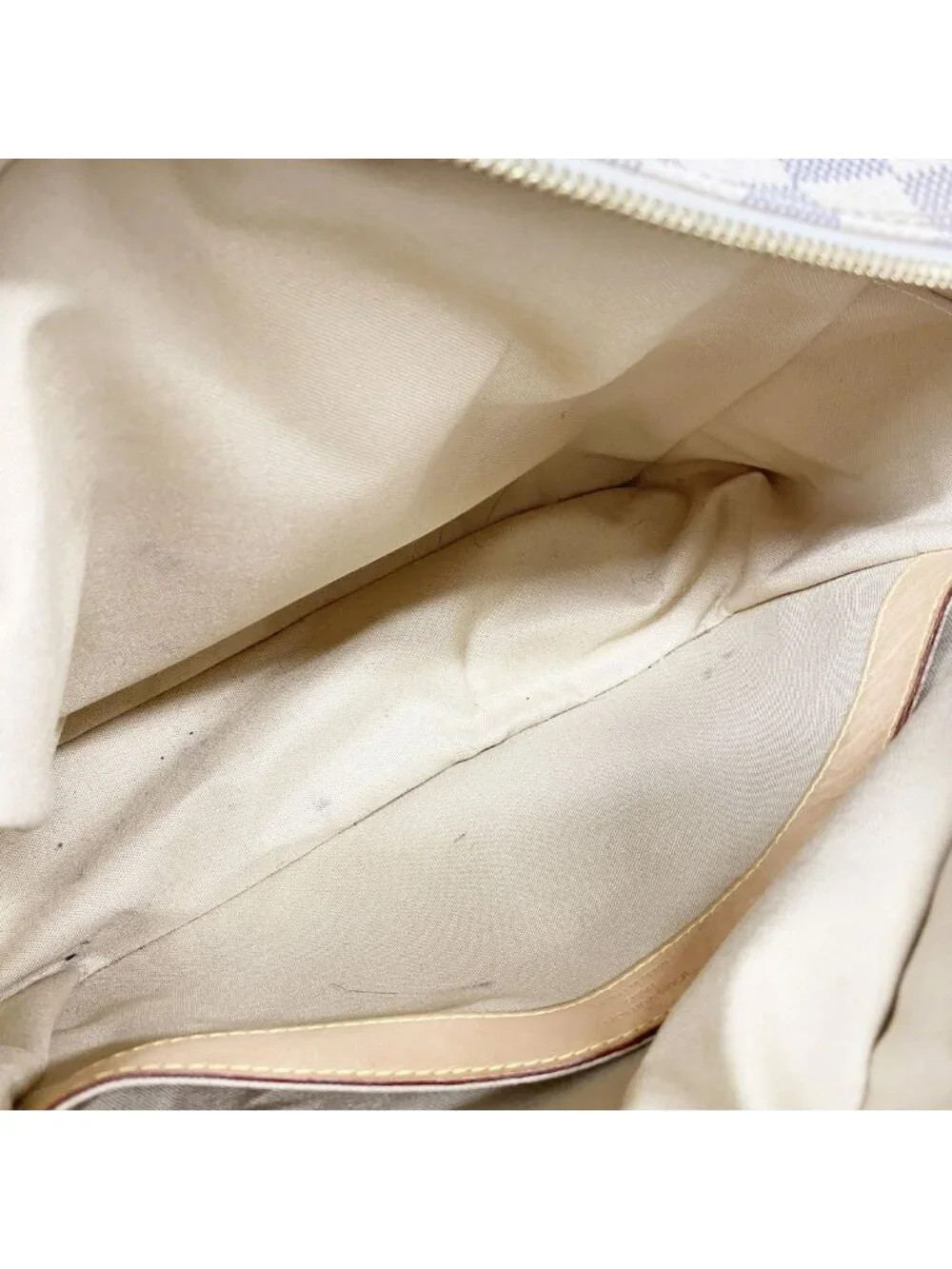 Louis Vuitton Shoulder Bag Damier Azur Naviglio White